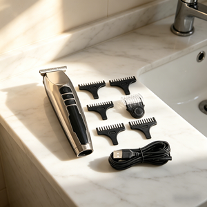 Cortadora de Pelo Eléctrica Inalámbrica Profesional de Alta Calidad Multifuncional con Cuchillas de Acero Inoxidable, Resistente al Agua IPX6, Batería de Litio - Product Image 2