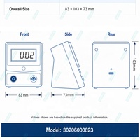 Nuevo Amperímetro Digital LED de 3 Dígitos 4A de Bajo Voltaje CC Recargable, de Fábrica