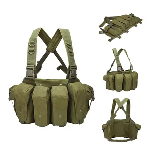 Sac bandoulière en nylon pour la chasse, gilet tactique personnalisé pour hommes, harnais de poitrine Molle, fermeture éclair étanche - Product Image 6