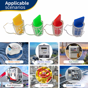 MTS-001 nhựa không thấm nước bao phủ thép nhiều lớp Ổ khóa ổ khóa nhựa Nhựa Dây Khóa móc an ninh con dấu - Product Image 4