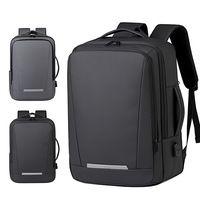 Nouveauté : Sac à dos pour homme en polyester imperméable, décontracté et élégant, extensible, pour ordinateur portable, luxe léger, pour les trajets quotidiens, les affaires et l'école