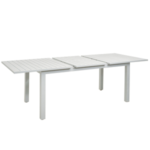 <span class=keywords><strong>Table</strong></span> <span class=keywords><strong>de</strong></span> <span class=keywords><strong>jardin</strong></span> extensible HOMFUL en aluminium blanc, plateau à lattes rectangulaire, pour 6 à <span class=keywords><strong>8</strong></span> <span class=keywords><strong>personnes</strong></span> - Product Image 4