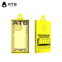 Housse de téléphone plate pour iPhone et Samsung avec emballage de marque ATB