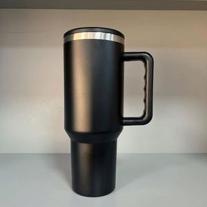 40oz H3.0 <b>Handle</b> <b>Travel</b> Car Tumbler Stainless Vacuum <b>Mug</b> Lid Straw Non-Slip ODM Custom Brand - Product Image 1
