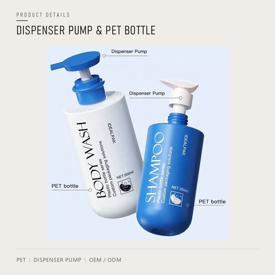 Shampoo Body Wash Bottle Custom Lotion Bottle for Toner Serum Skincare ...