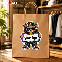 Autocollants personnalisés avec logo, dessins animés, imperméables, découpés à la forme, en vinyle, animaux mignons et autocollants adhésifs pour emballages, sacs et étiquettes suspendues