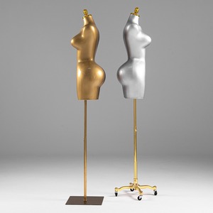 Maniquíes de Torso Femenino con Soportes Metálicos Dorados, Maniquíes de Exhibición de Busto para Escaparates de Boutiques de Moda y Comercialización de Tiendas - Product Image 4