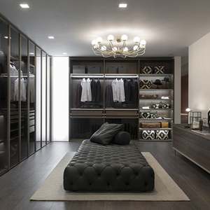 Fer à repasser à vapeur classique Santopova, dressing de luxe, îlot central, armoire sur mesure, placards en verre - Product Image 1