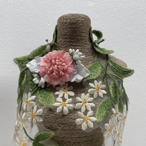 Moda dolce stile <span class=keywords><strong>giardino</strong></span> carino tipo fiore forcina panno 5 pz/set - Product Image 2