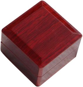 Exhibición <span class=keywords><strong>de</strong></span> <span class=keywords><strong>madera</strong></span> <span class=keywords><strong>de</strong></span> Un solo anillo <span class=keywords><strong>de</strong></span> <span class=keywords><strong>madera</strong></span> para anillos <span class=keywords><strong>de</strong></span> boda Grabado <span class=keywords><strong>Mr</strong></span>. & <span class=keywords><strong>Mrs</strong></span>. Lettering Ring Bearer Box para Display Personal - Product Image 2