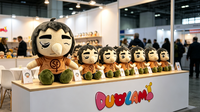Boneka Karakter Kartun Plushie Lembut Isi Dakron untuk Hadiah Promosi Boneka Plushie Custom
