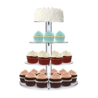 Présentoir à dessert en acrylique présentoir à cupcake en acrylique transparent personnalisé pour bureau de mariage