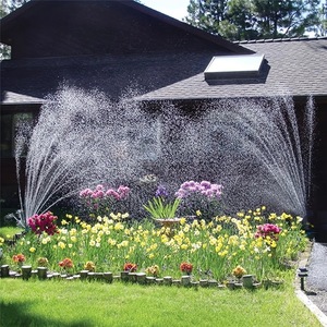 Système d'arrosage multi-têtes 360 Gear Drive pour jardin, outil d'irrigation en plastique pour pelouse et parterres de fleurs - Product Image 4