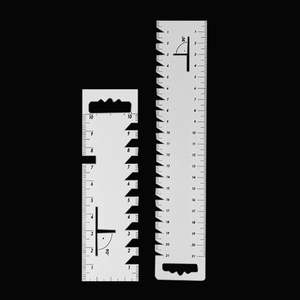 Ventes directes d'usine, règle dentelée hawaïenne, règle de couture Ultra-mince Mini jauge de fil bricolage Patchwork outil - Product Image 2