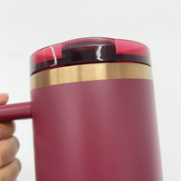 Entrepôt américain Sans BPA Tasse à café en cuivre sous isolation anti-fuite pour l'extérieur Tasse de voyage en cuivre de 40oz avec paille amovible