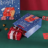 Sac en papier Kraft blanc et marron nouvelle collection, pochette cadeau pour décoration de fête de noël, vente en gros,