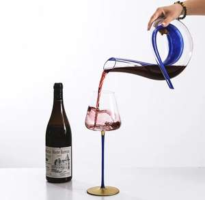 קריאייטיב יוקרתי יצירתי זכוכית יין דקנטר aerator עיצוב מודרני תווים מנפק תכונה ניידת יין אדום אביזר - Product Image 6