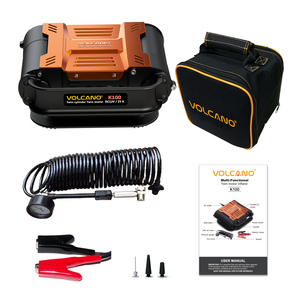 Gonfleur d'air professionnel 60LPM 120PSI en métal à double cylindre et double <span class=keywords><strong>moteur</strong></span> avec moniteur de pression des pneus et anneau de piston en PTFE - Product Image 5