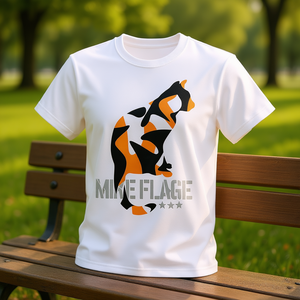 T-shirt con stampa gatto fantasiosa, manica corta, unisex, bianca, girocollo, con grafica per amanti degli animali - Product Image 3