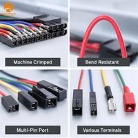 Arnés de Cableado Divisor Personalizado de PVC RoHS para Cable de Puente Multivía, Varios Conectores de Terminal, Automatización Industrial