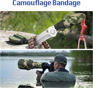 3 rouleaux de ruban adhésif camouflage pour fusil de chasse Design camouflage Bandage cohésif - Product Image 4