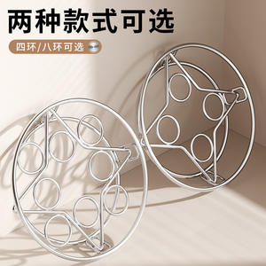 Grille de cuisson vapeur ronde en acier inoxydable épaissi, multi-usages, écologique, lavage à la main uniquement, pour la cuisson à la vapeur des œufs et du riz - Product Image 5