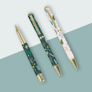 Bolígrafo Metálico Deportivo con Estampado Botánico, Transferencia Térmica, Logotipo Personalizado, Multifuncional, Regalo de Oficina de Lujo para Promoción - Product Image 4