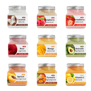 Ensemble de gommage à base de fruits biologique naturels, exfoliant, végétalien, hydratant, pour le visage, de sucre de karité, pour hommes - Product Image 2