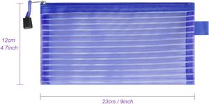 A6 Size Portable and Lightweight Plastic Document Bag Nylon Document Holder Mesh Zipper Document Pouches Travel-friendly - Product Image 2