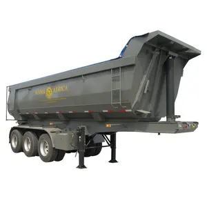 3 or 4 axle side tipping trailer atv side dump trailer 30 cubic meters tipper semi trailer