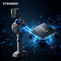 Scanner spatial 3D en temps réel MindPalace Pocket2 Pro, autonomie de la batterie d'un seul cycle de 120 minutes pour les missions de relevé sur site extérieur