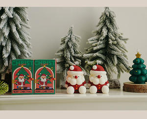 Père Noël aromathérapie bougie atmosphère <span class=keywords><strong>parfum</strong></span> partenaire cadeau de Noël robe de vacances - Product Image 4