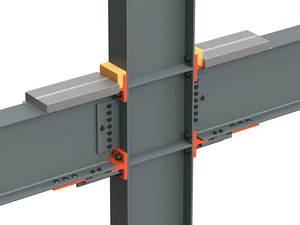 โครงสร้างเหล็กสำเร็จรูปทันสมัยสำหรับสร้างคลังสินค้า/โรงงาน/โรงเก็บเครื่องบิน/วัสดุก่อสร้างสำนักงาน - Product Image 6