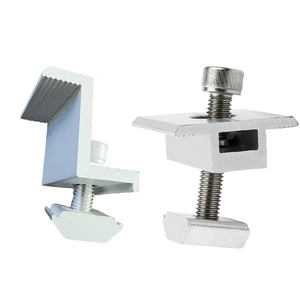 Pinces de <span class=keywords><strong>fixation</strong></span> réglables pour panneaux solaires sur toits en tuiles, pinces centrales et d'extrémité pour l'installation de modules photovoltaïques, accessoires solaires - Product Image 3