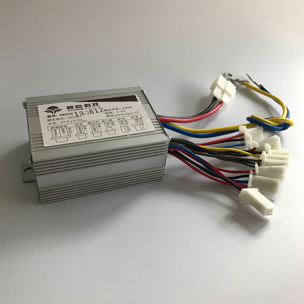 36 V 500 W электрический трехколесный скутер мотоцикла или электровелосипеда 2 регулятор скорости 36 вольт 500 Вт YK31C YIYUN щёточный двигатель постоянного тока е-скутер способный преодолевать Броды контроллер