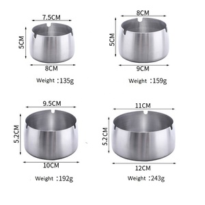 Stainless Steel Ashtray Windproof Ashtray Outdoor Cheap Stainless Steel Smoking Ashtray Windproof