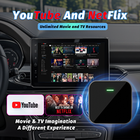 Boîte magique AI Android Carplay sans fil 4+64 Go avec double Wifi, universelle, portable, pour Apple, Youtube, Netflix, Google Store
