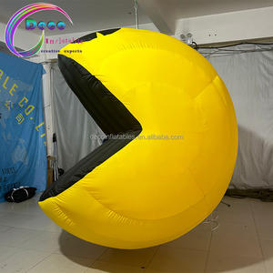 Decoración Inflable para Jardín, <span class=keywords><strong>Pacman</strong></span> Amarillo Inflable con Soplador de Aire - Product Image 1