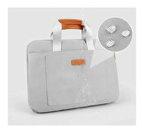 Housse pour ordinateur portable pour homme, imperméable, rembourrée, en polyester, sac pour ordinateur portable professionnel, doublure en velours, 12-15,5 pouces, tailles personnalisées, tablette