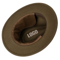 Chapeau Fedora en feutre de laine personnalisé avec bordure, unisexe, pour adultes, chapeau de fête pour femmes, mode quatre saisons