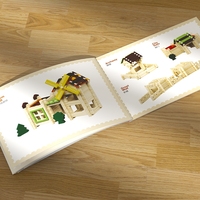 Jouet éducatif d'ingénierie de construction créative Kit de maison d'oiseau en bois Kit de cabane en rondins de construction en bois pour garçons filles