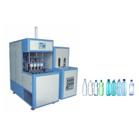 Venta caliente OEM PET Máquinas de soplado de botellas Semi-Auto de alta eficiencia con PLC Motor Cojinete Motor Core Componentes Nuevo