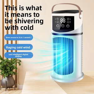 Ventilateur de bureau USB portable avec <span class=keywords><strong>humidificateur</strong></span> à brumisation et fonction minuterie, nouveau modèle transfrontalier, refroidisseur <span class=keywords><strong>d</strong></span>'<span class=keywords><strong>air</strong></span>, logo personnalisé, pour la maison et le bureau - Product Image 3