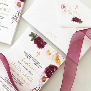 Invitaciones <span class=keywords><strong>de</strong></span> Boda con Textura Floral en Sobres Rosados, <span class=keywords><strong>Tarjetas</strong></span> <span class=keywords><strong>de</strong></span> Invitación para Ceremonia <span class=keywords><strong>de</strong></span> Matrimonio, Juego <span class=keywords><strong>de</strong></span> Invitaciones para <span class=keywords><strong>Bautizo</strong></span>, Simple y Elegante - Product Image 3