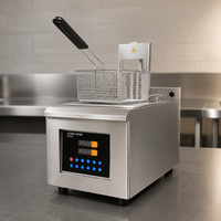 Freidora Eléctrica de Sobremesa con Elevación Automática, Control por Microcomputadora y Memoria de Menú, Ideal para Restaurantes de Comida Rápida Estilo KFC