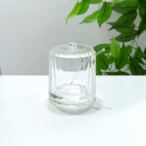 Recipiente para Salsas de Mesa de Restaurante, Tarro de Acrílico Ondulado de 200ml para Azúcar, Sal y Chile - Product Image 2
