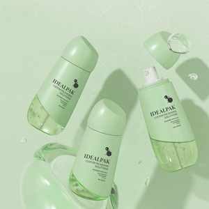 En stock, flacons de lotion verts 70/80/100 ml, flacons cosmétiques en plastique avec vaporisateur, offrant une protection <span class=keywords><strong>solaire</strong></span> fine et des propriétés hydratantes - Product Image 3
