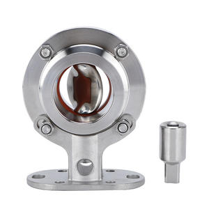 High-Platform Sanitary 304/316L Stainless Steel <b>Butterfly</b> <b>Valve</b> Quick-Install Clamp-Type Bracket Vacuum-Fitted - Product Image 1