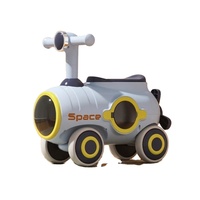 Coche Espacial Multifuncional para Niños con Música y Luces, Juguete Educativo de Empuje Tipo Submarino para Niños Pequeños