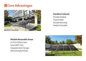 5kW 8kWh Hybrid <b>Solar</b> Energy Storage System All in One PV <b>Generator</b> with Ground Mounting Kit for Home - Product Image 5